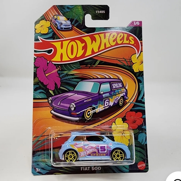 9.81Fiat 500 - Hot Wheels Spring Series 2024 (1/5) (HVX20 - Picture 3 of 5